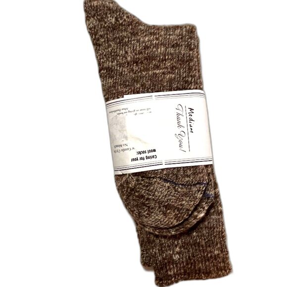 NWT Hedgerow Farm Socks SZ Medium Organic Wool Mill Gorpcore Cozycore Cabincore - Picture 2 of 2